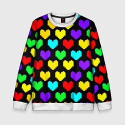 Детский свитшот Undertale heart pattern