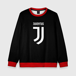 Свитшот детский Juventus sport fc белое лого, цвет: 3D-красный