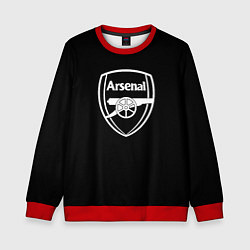 Свитшот детский Arsenal fc белое лого, цвет: 3D-красный