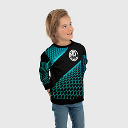 Свитшот детский Inter football net, цвет: 3D-черный — фото 2
