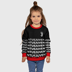 Свитшот детский Juventus pattern fc club steel, цвет: 3D-красный — фото 2