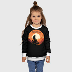 Свитшот детский Мотоцикл - это свобода, цвет: 3D-белый — фото 2