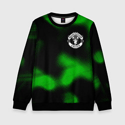 Свитшот детский Manchester United sport halftone, цвет: 3D-черный