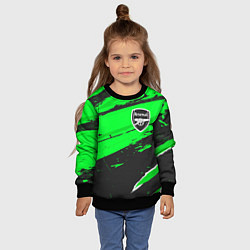 Свитшот детский Arsenal sport green, цвет: 3D-черный — фото 2