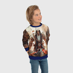 Свитшот детский Assassins creed большой город, цвет: 3D-синий — фото 2