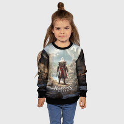 Свитшот детский Assassins creed старинный город, цвет: 3D-черный — фото 2