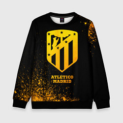 Свитшот детский Atletico Madrid - gold gradient, цвет: 3D-черный