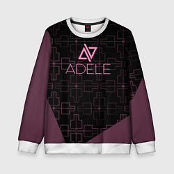 Свитшот детский Adele hello, цвет: 3D-белый