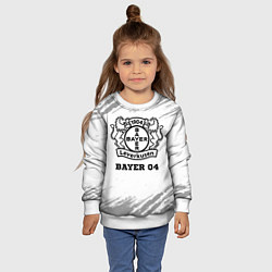 Свитшот детский Bayer 04 sport на светлом фоне, цвет: 3D-белый — фото 2