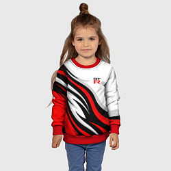 Свитшот детский Nissan GTR - красные языки пламени, цвет: 3D-красный — фото 2