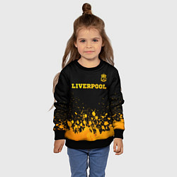 Свитшот детский Liverpool - gold gradient посередине, цвет: 3D-черный — фото 2