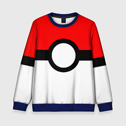 Свитшот детский Pokeball texture, цвет: 3D-синий