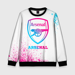 Свитшот детский Arsenal neon gradient style, цвет: 3D-черный