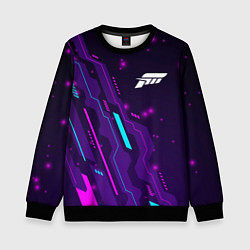 Свитшот детский Forza Horizon neon gaming, цвет: 3D-черный