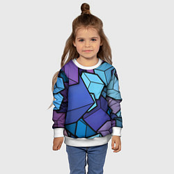 Свитшот детский Куб, цвет: 3D-белый — фото 2