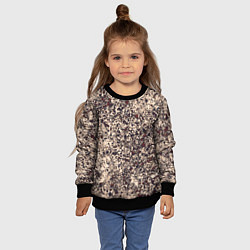 Свитшот детский Абстракция земляной с красным, цвет: 3D-черный — фото 2