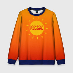 Свитшот детский Orange sunshine reggae, цвет: 3D-синий