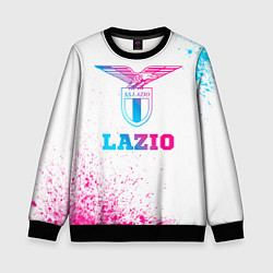 Свитшот детский Lazio neon gradient style, цвет: 3D-черный