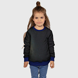 Свитшот детский Звездный космос темно-синий, цвет: 3D-синий — фото 2