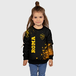 Свитшот детский Roma - gold gradient вертикально, цвет: 3D-черный — фото 2