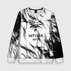 Свитшот детский Кибер ведьмак 2077, цвет: 3D-белый