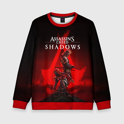 Детский свитшот Главные герои Assassins creed shadows / 3D-Красный – фото 1