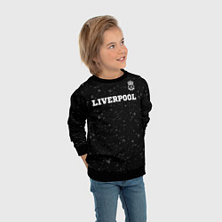Свитшот детский Liverpool sport на темном фоне посередине, цвет: 3D-черный — фото 2