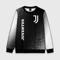 Свитшот детский Juventus sport на темном фоне вертикально, цвет: 3D-черный