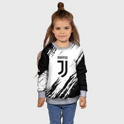 Свитшот детский Juventus краски, цвет: 3D-меланж — фото 2