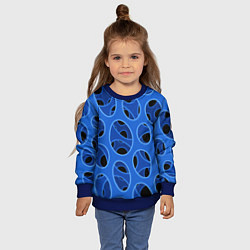 Свитшот детский Синяя мембрана с перфорацией, цвет: 3D-синий — фото 2