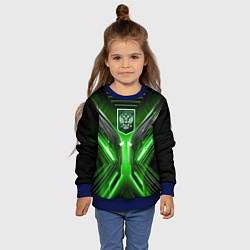 Свитшот детский Кибернетически-патриотический костюм с Гербом Росс, цвет: 3D-синий — фото 2