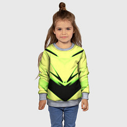 Свитшот детский Geometry stripes кислотный стиль, цвет: 3D-меланж — фото 2