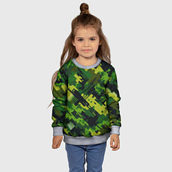 Свитшот детский Camouflage - pattern ai art, цвет: 3D-меланж — фото 2