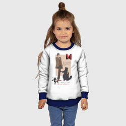 Свитшот детский Мастер и Маргарита кот Бегемот, цвет: 3D-синий — фото 2