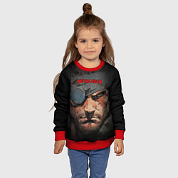 Свитшот детский Metal gear Venom Snake, цвет: 3D-красный — фото 2
