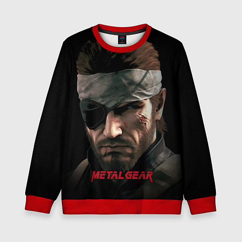 Детский свитшот Metal gear Venom Snake / 3D-Красный – фото 1