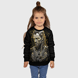 Свитшот детский Venom Snake cyber Metal gear game, цвет: 3D-черный — фото 2