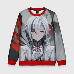 Свитшот детский Arlecchino Genshin Impact, цвет: 3D-красный