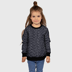 Свитшот детский Текстурированный чёрно-синий, цвет: 3D-черный — фото 2