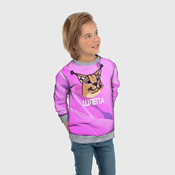 Свитшот детский Нарисованный Шлепа, цвет: 3D-меланж — фото 2