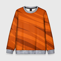 Детский свитшот Тёмный оранжевый полосами