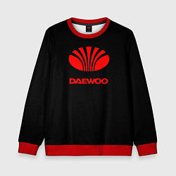 Свитшот детский Daewoo red logo, цвет: 3D-красный