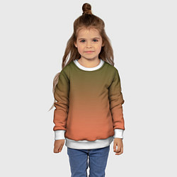 Свитшот детский Абстрактный градиент, цвет: 3D-белый — фото 2