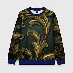 Детский свитшот Золотые старые темные узоры