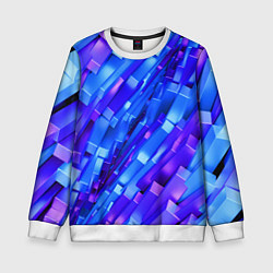 Детский свитшот Сине-фиолетовые наклонные блоки