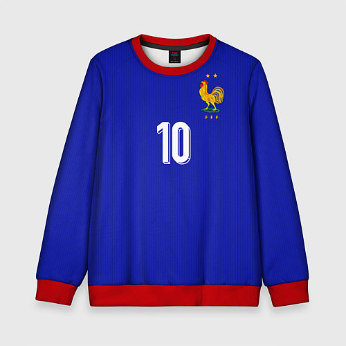 Детский свитшот Мбаппе Евро 2024 сборная Франции домашняя / 3D-Красный – фото 1
