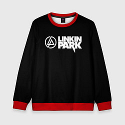 Свитшот детский Linkin park logo rock music, цвет: 3D-красный