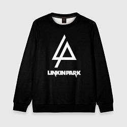 Свитшот детский Linkin park logo brend music, цвет: 3D-черный