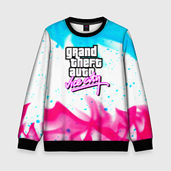 Свитшот детский GTA neon flame, цвет: 3D-черный