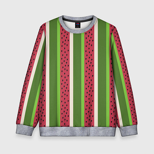 Детский свитшот Арбузный паттерн / 3D-Меланж – фото 1